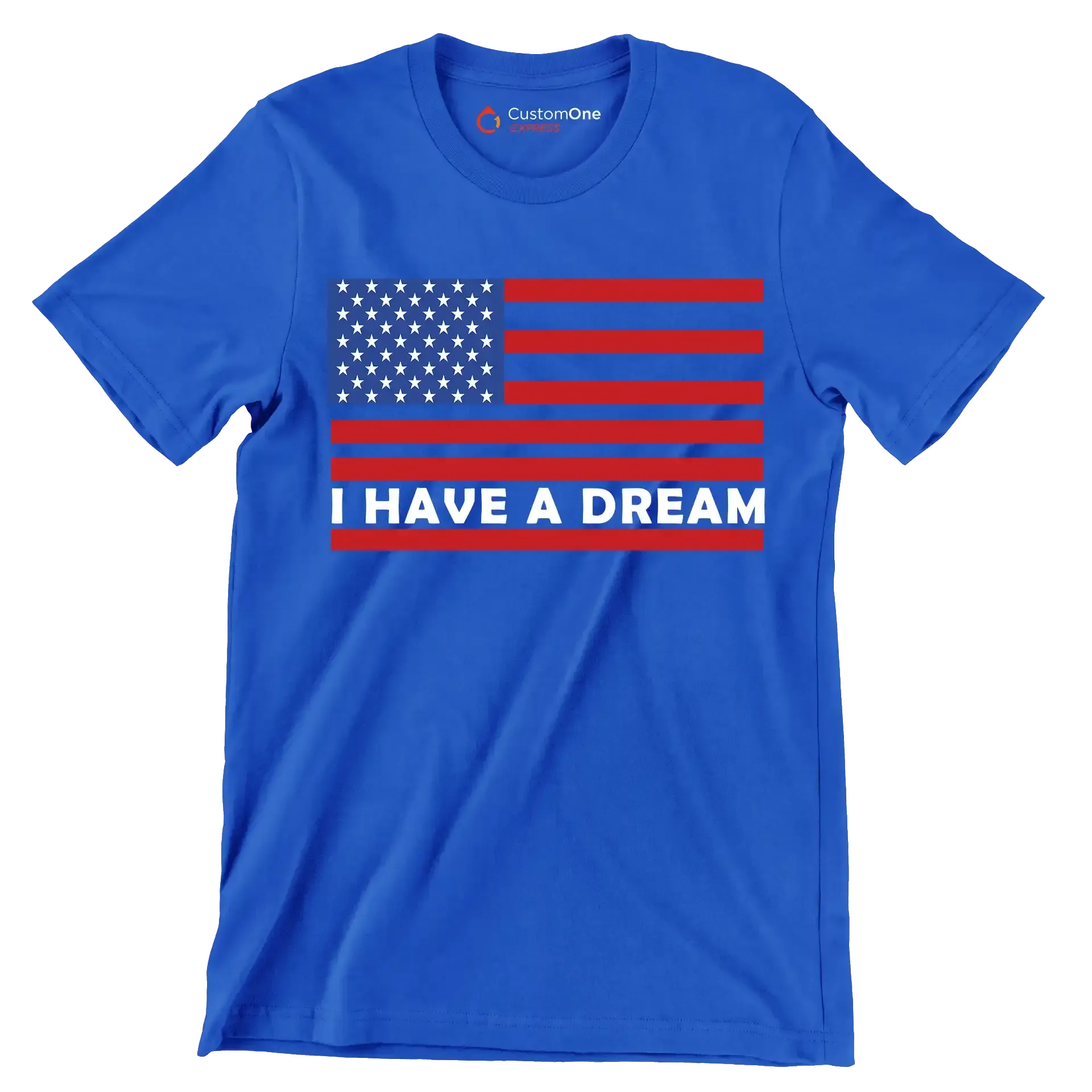 I have a dream - Martin Luther King T-Shirt-Blue-S-Custom One Express