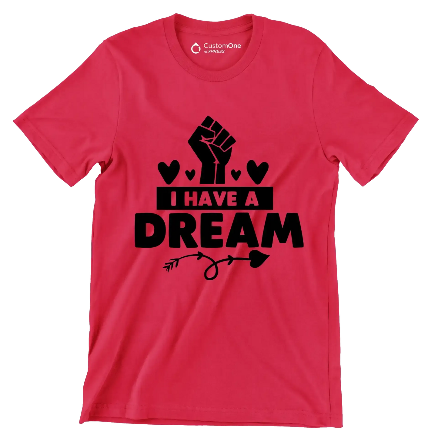 I have a dream - Martin Luther King T-Shirt-Red-S-Custom One Express
