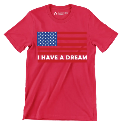 I have a dream - Martin Luther King T-Shirt-Red-S-Custom One Express