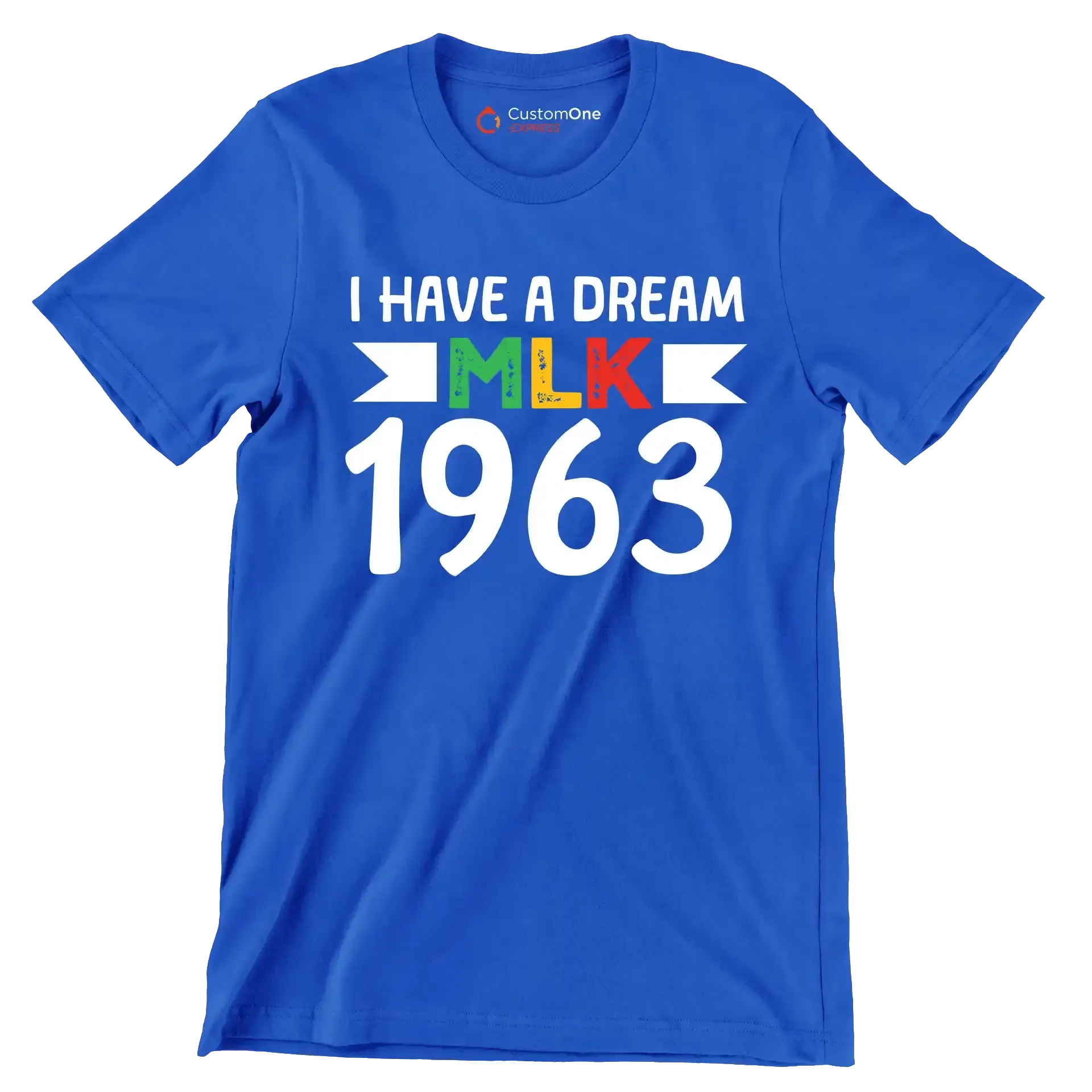 I have a dream mlk 1963 - Martin Luther King T-Shirt-Blue-S-Custom One Express