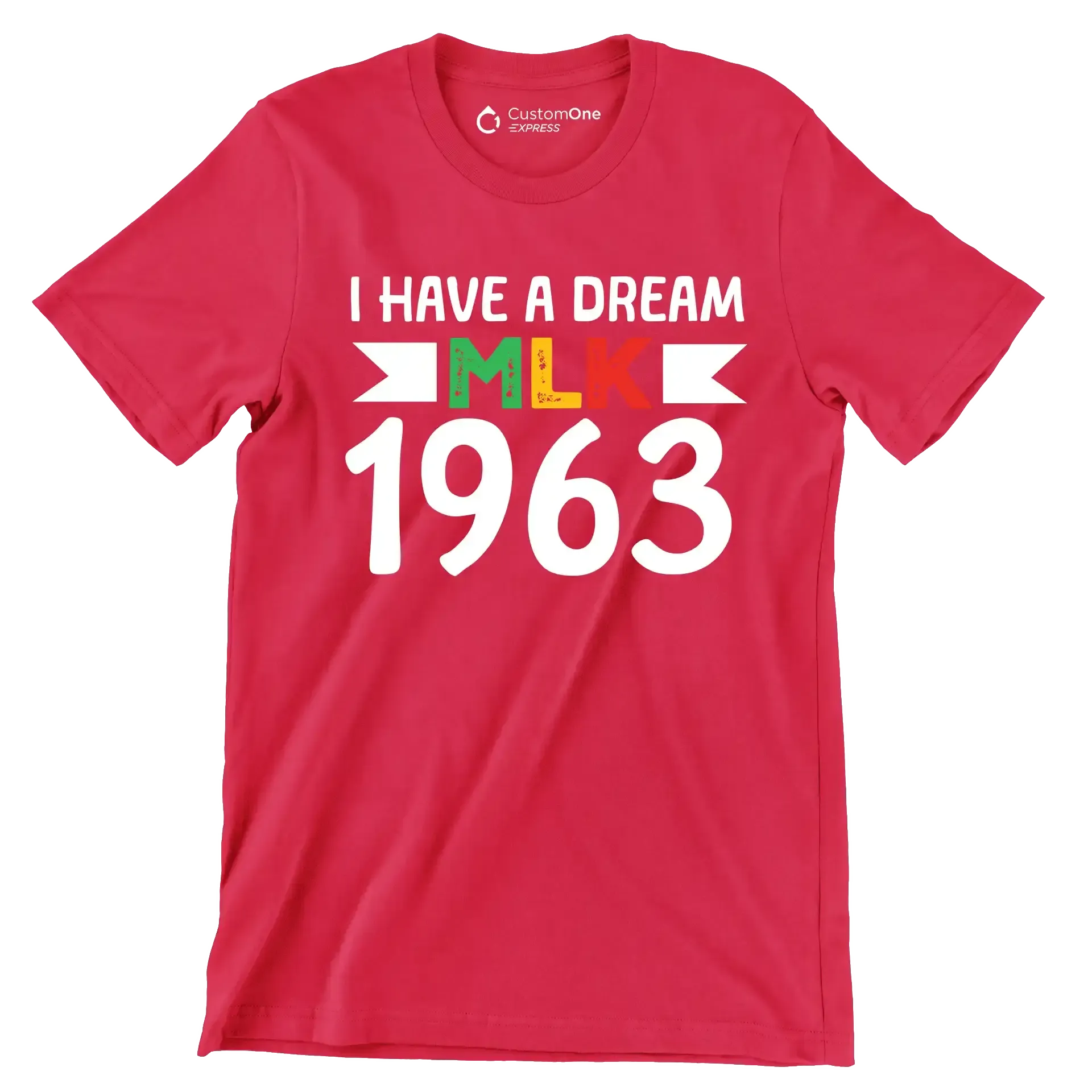 I have a dream mlk 1963 - Martin Luther King T-Shirt-Red-S-Custom One Express