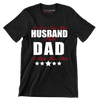 I have two titles husband and dad I rock them both - Father’s Day T-Shirt-Black-S-Custom One Express