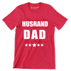 I have two titles husband and dad I rock them both - Father’s Day T-Shirt-Red-S-Custom One Express