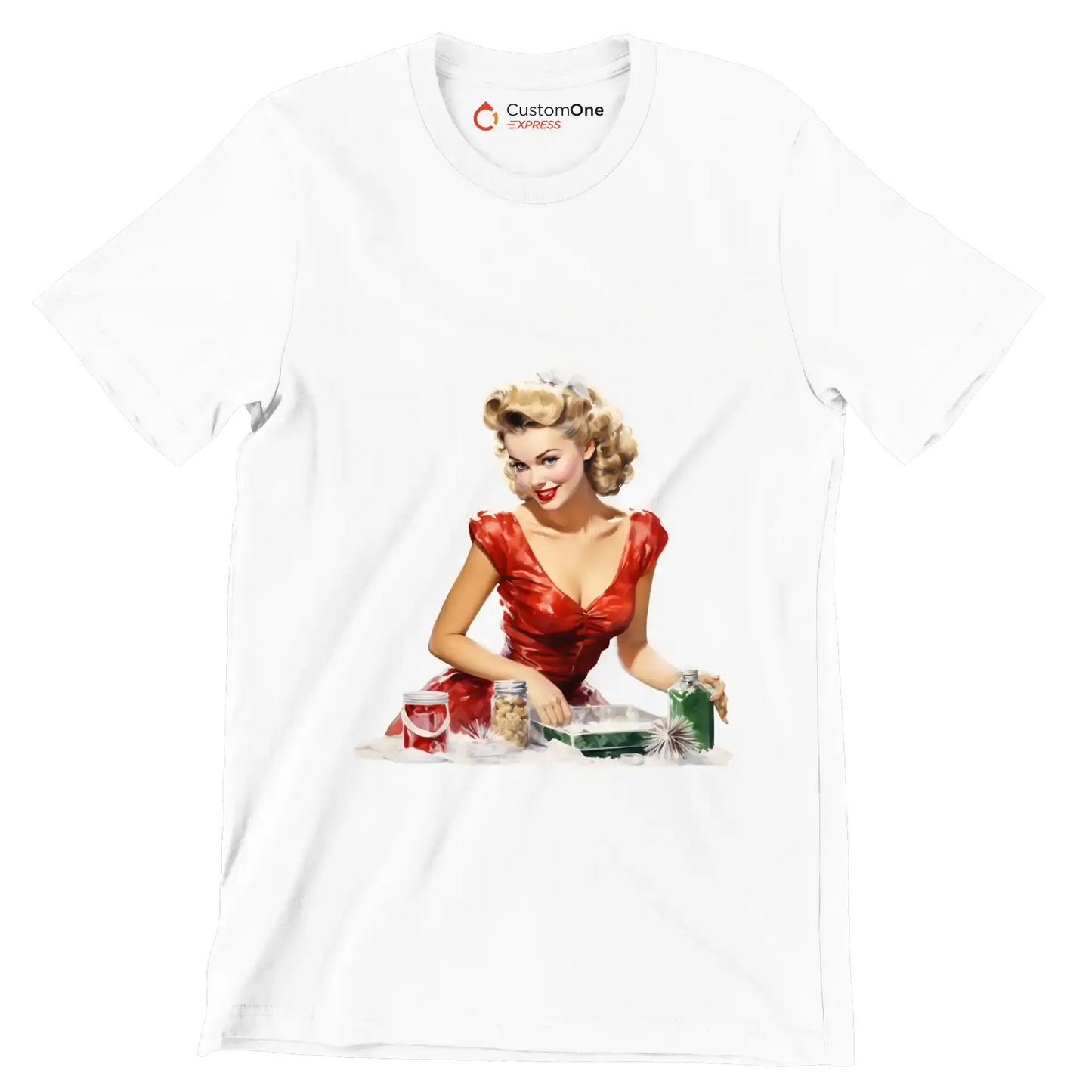 I live to serve you - Retro Themed T-Shirt-White-S-Custom One Express