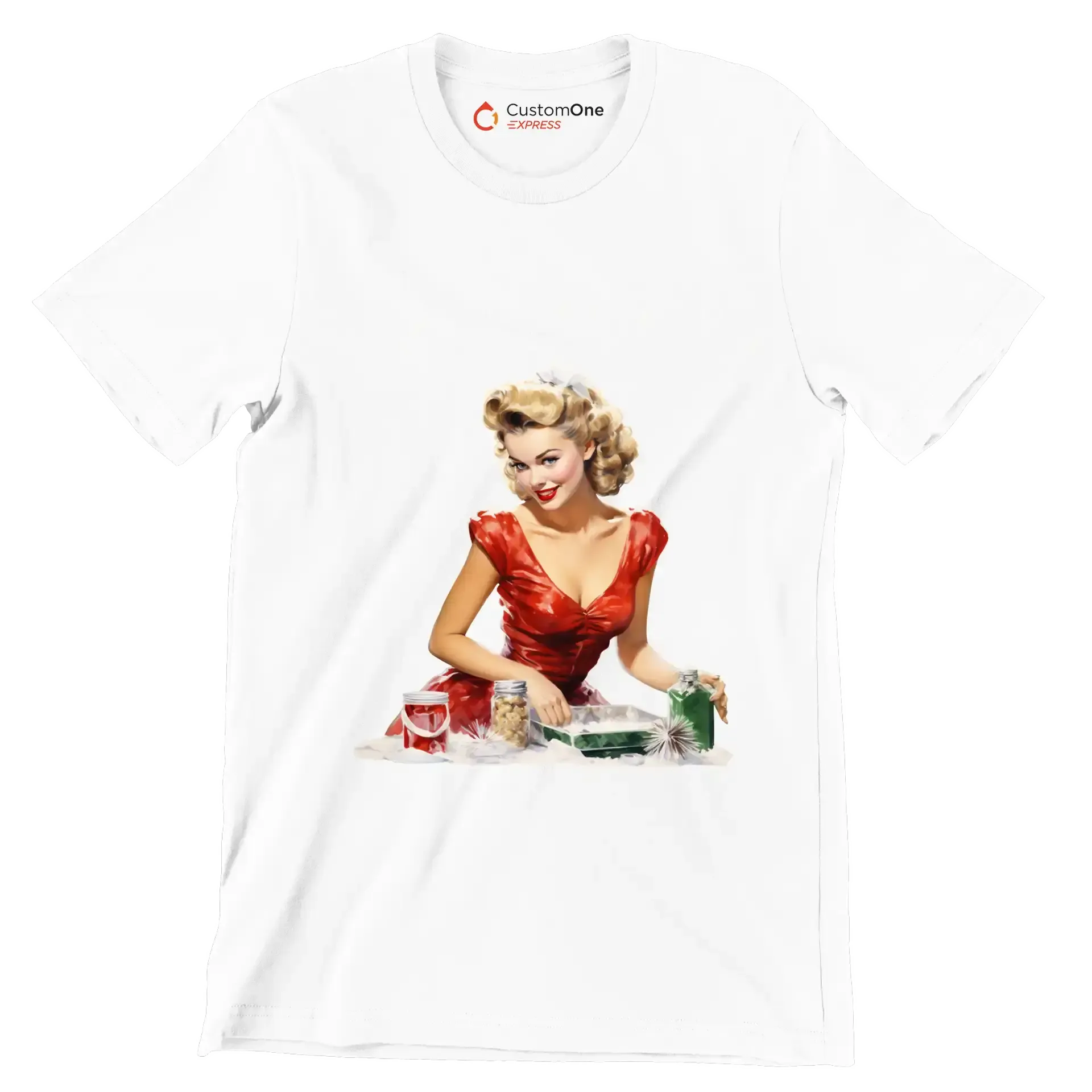 I live to serve you - Retro Themed T-Shirt-White-S-Custom One Express