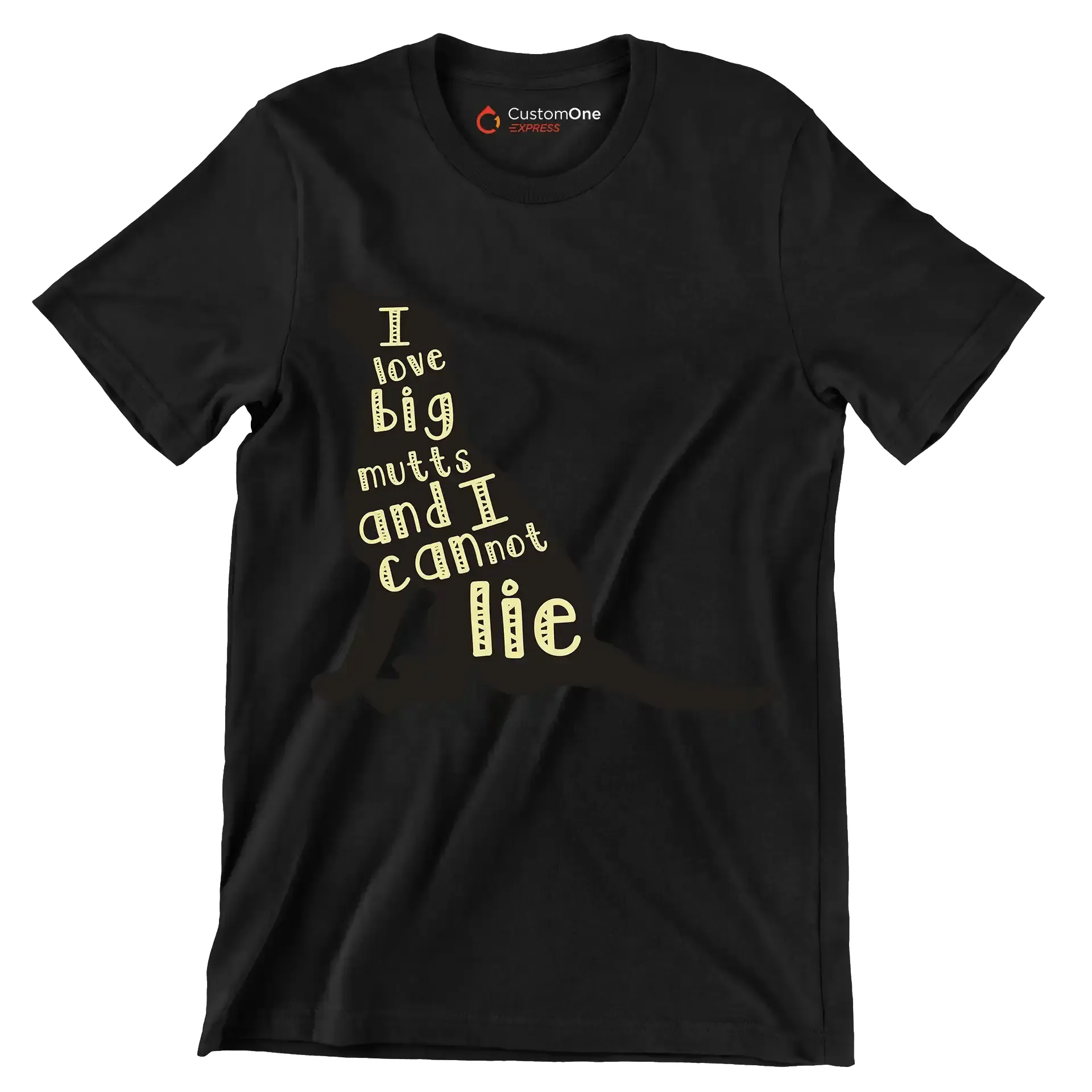 I love big mutts and I cannot lie - Dog Themed T-Shirt-Black-S-Custom One Express