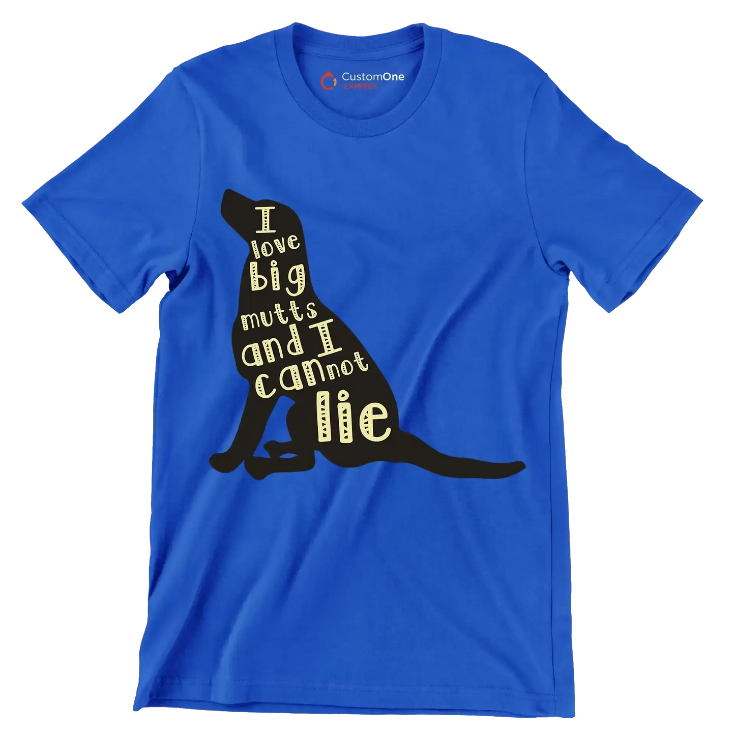 I love big mutts and I cannot lie - Dog Themed T-Shirt-Blue-S-Custom One Express
