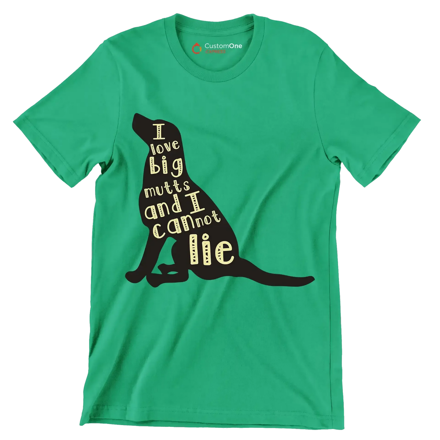 I love big mutts and I cannot lie - Dog Themed T-Shirt-Green-S-Custom One Express