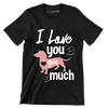 I love you this much - Dog Themed T-Shirt-Black-S-Custom One Express