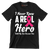 I never knew a real hero until my son became one - Breast Cancer Awareness T-Shirt-Black-S-Custom One Express