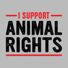 I support animal rights - Vegan Themed T-Shirt-Blue-S-Custom One Express