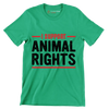 I support animal rights - Vegan Themed T-Shirt-Green-S-Custom One Express