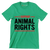 I support animal rights - Vegan Themed T-Shirt-Green-S-Custom One Express