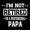 I_m not retired I_m a professional papa - Father’s Day T-Shirt-Black-S-Custom One Express