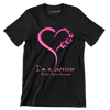 I_m survivor Breast Cancer Awareness - Breast Cancer Awareness T-Shirt-Black-S-Custom One Express