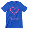 I_m survivor Breast Cancer Awareness - Breast Cancer Awareness T-Shirt-Blue-S-Custom One Express