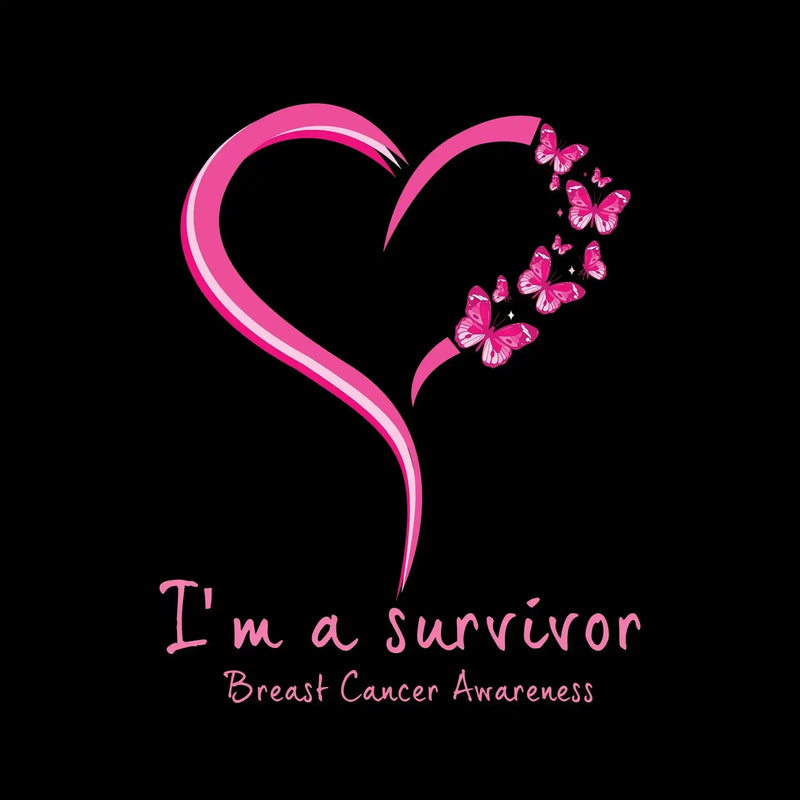 I_m survivor Breast Cancer Awareness - Breast Cancer Awareness T-Shirt-Black-S-Custom One Express