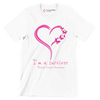 I_m survivor Breast Cancer Awareness - Breast Cancer Awareness T-Shirt-White-S-Custom One Express