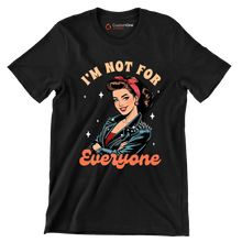 I'm not for everone - Retro Themed T-Shirt-Black-S-Custom One Express