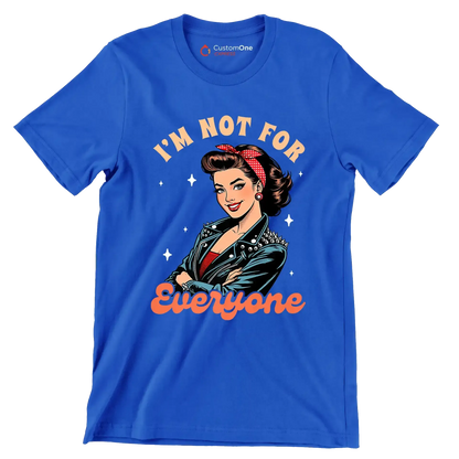 I'm not for everone - Retro Themed T-Shirt-Blue-S-Custom One Express