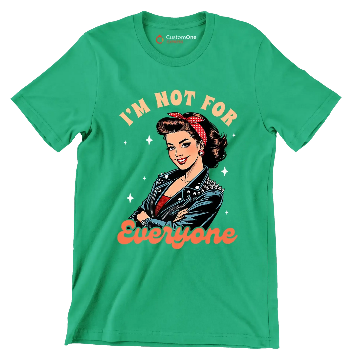I'm not for everone - Retro Themed T-Shirt-Green-S-Custom One Express