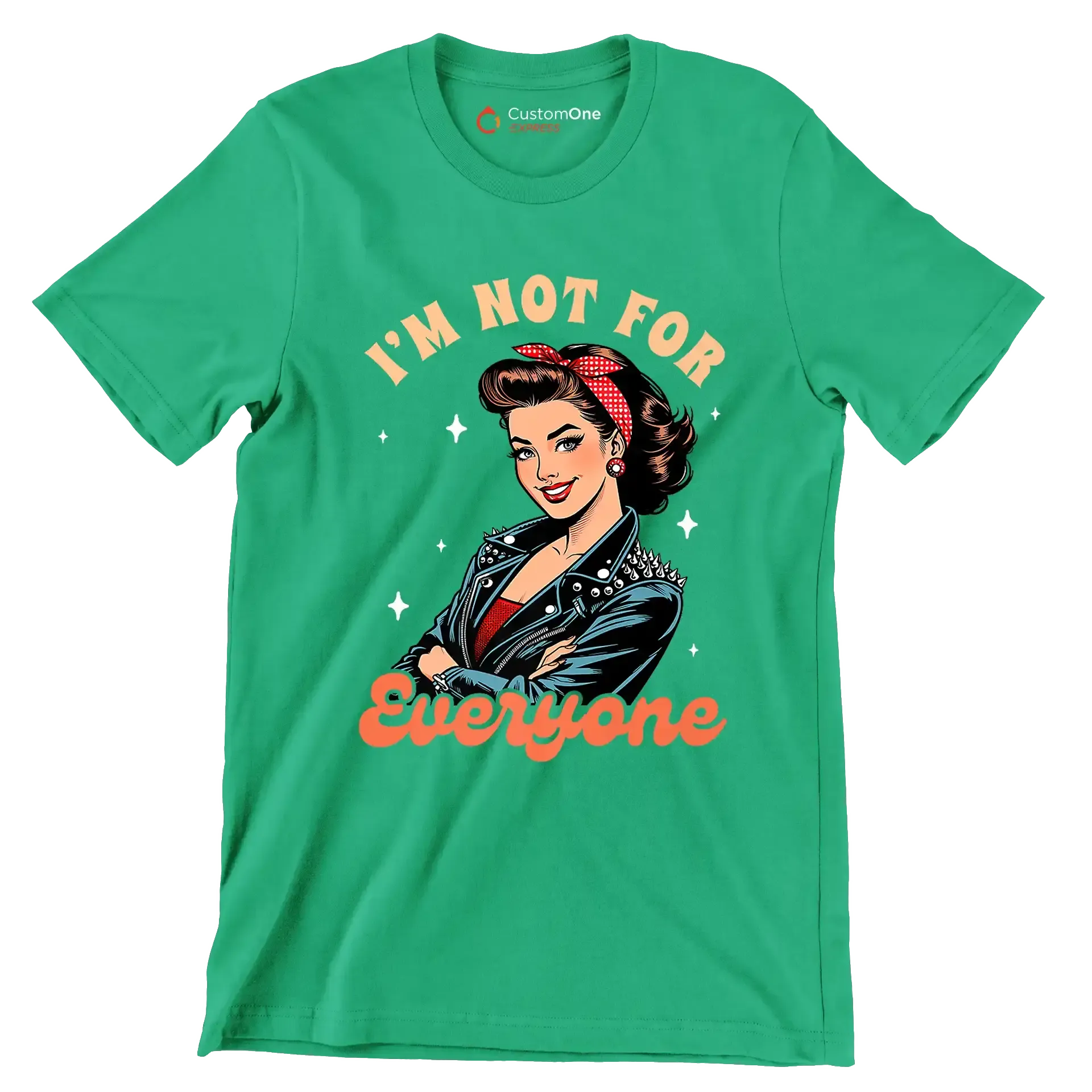 I'm not for everone - Retro Themed T-Shirt-Green-S-Custom One Express