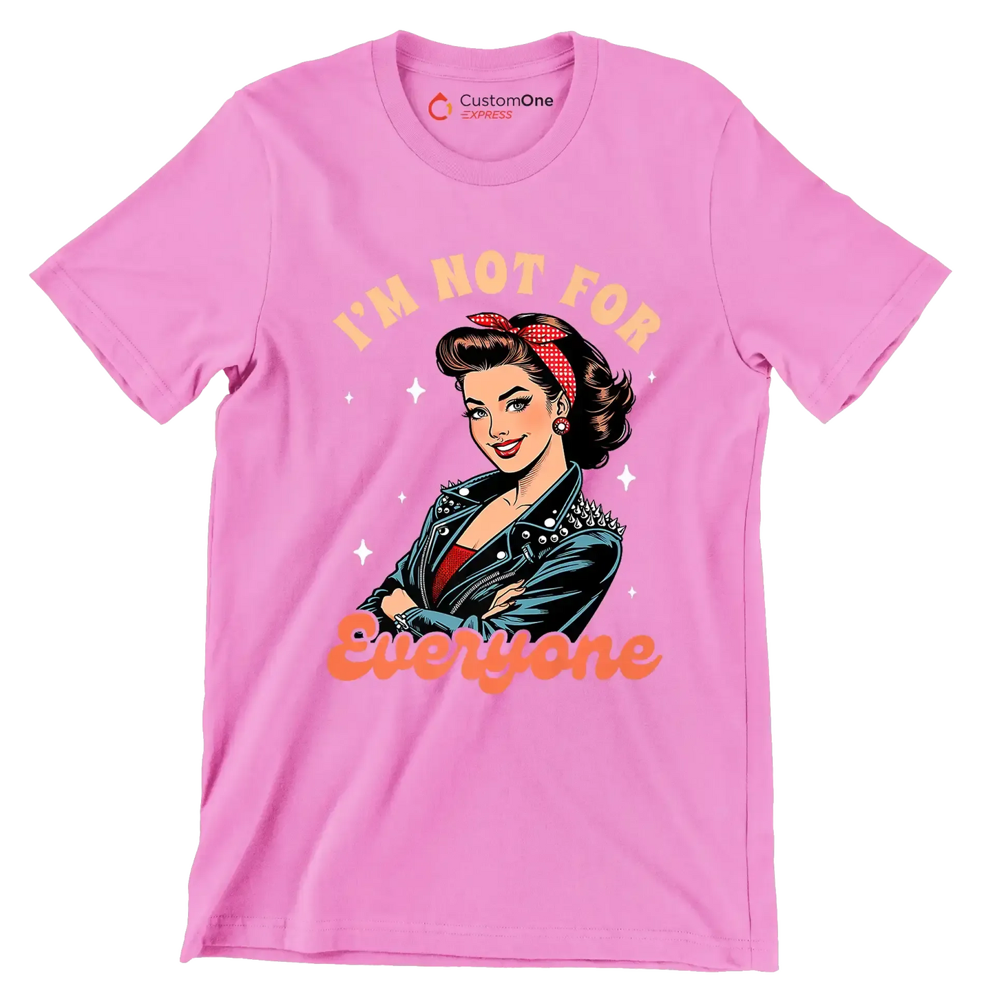 I'm not for everone - Retro Themed T-Shirt-Pink-S-Custom One Express