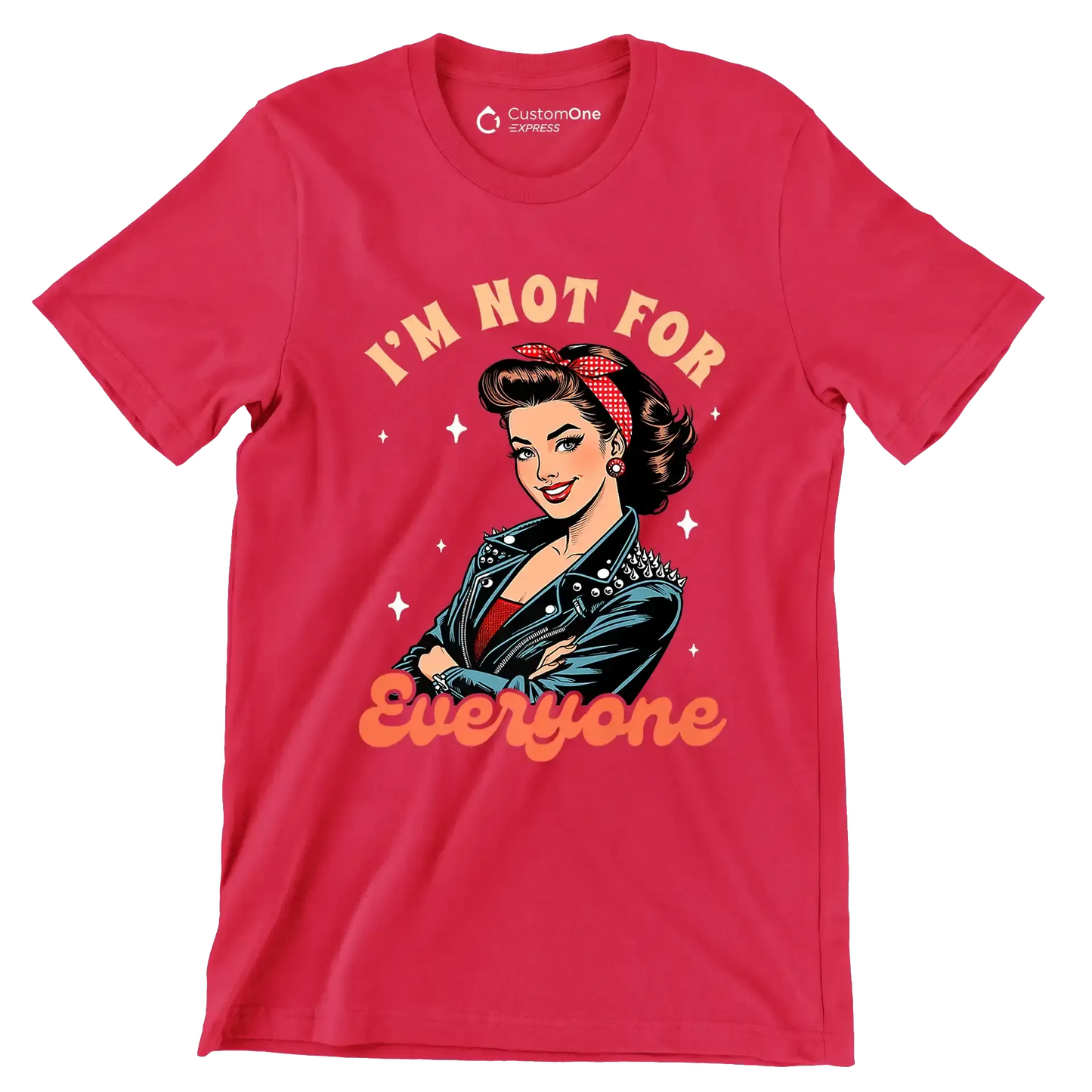 I'm not for everone - Retro Themed T-Shirt-Red-S-Custom One Express