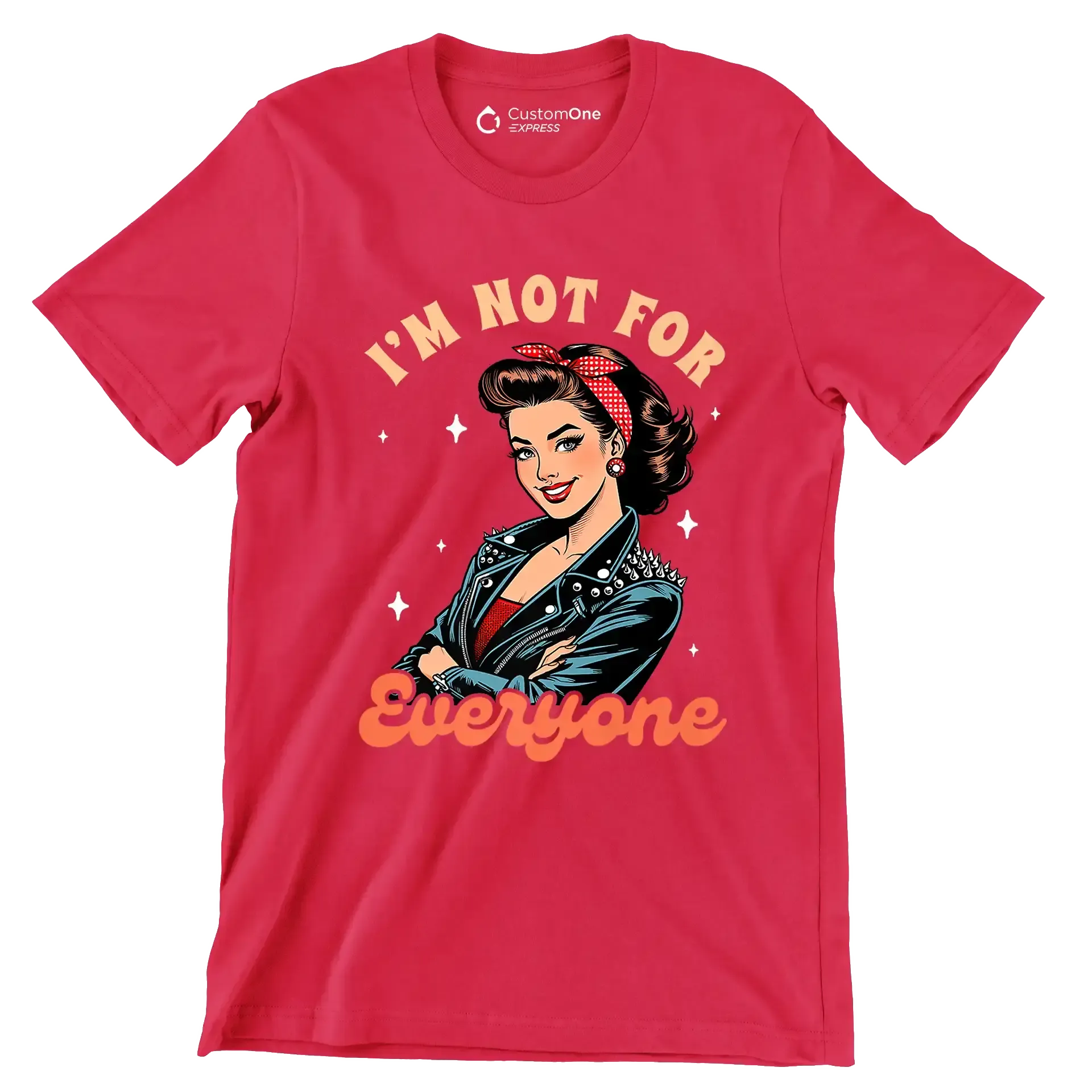 I'm not for everone - Retro Themed T-Shirt-Red-S-Custom One Express
