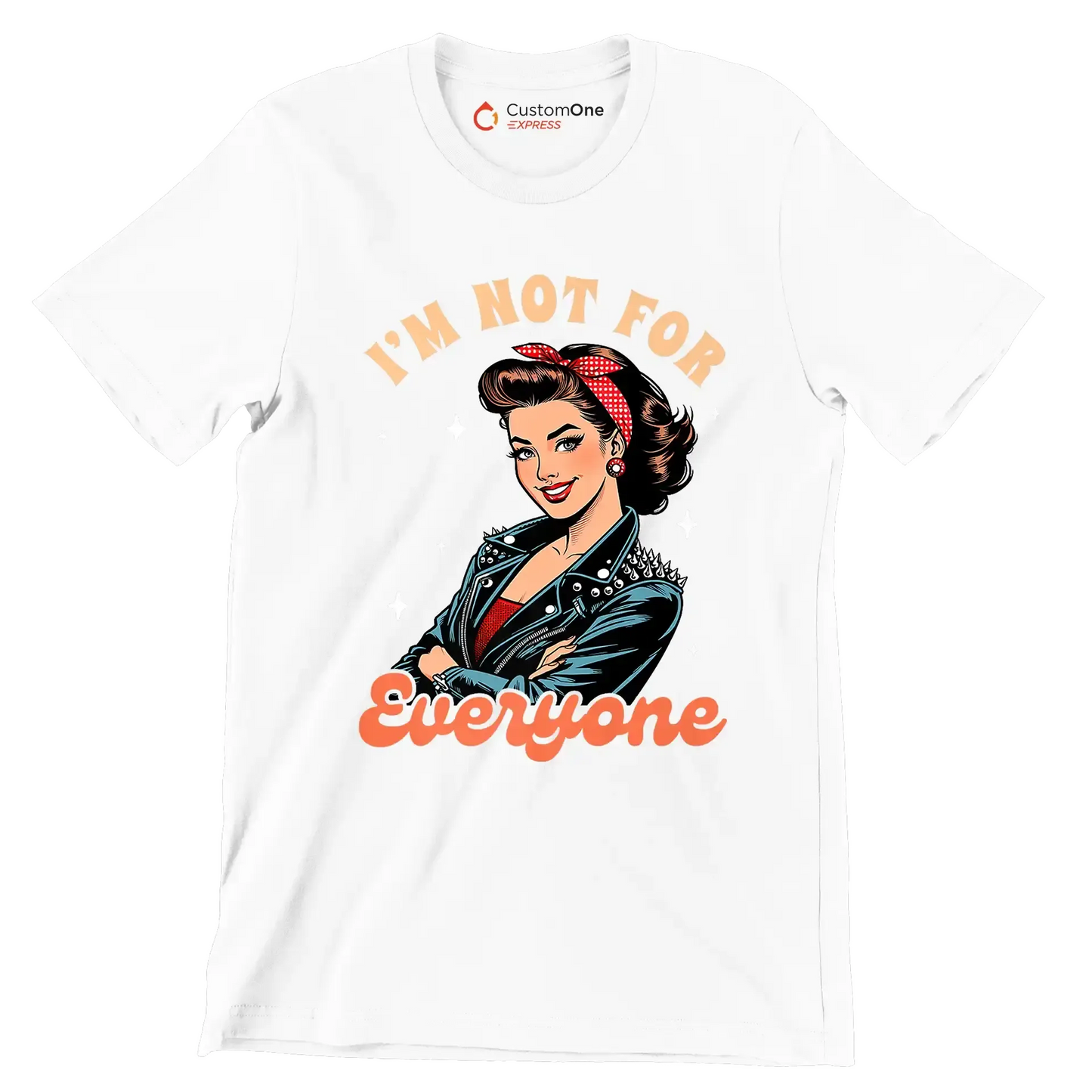 I'm not for everone - Retro Themed T-Shirt-White-S-Custom One Express