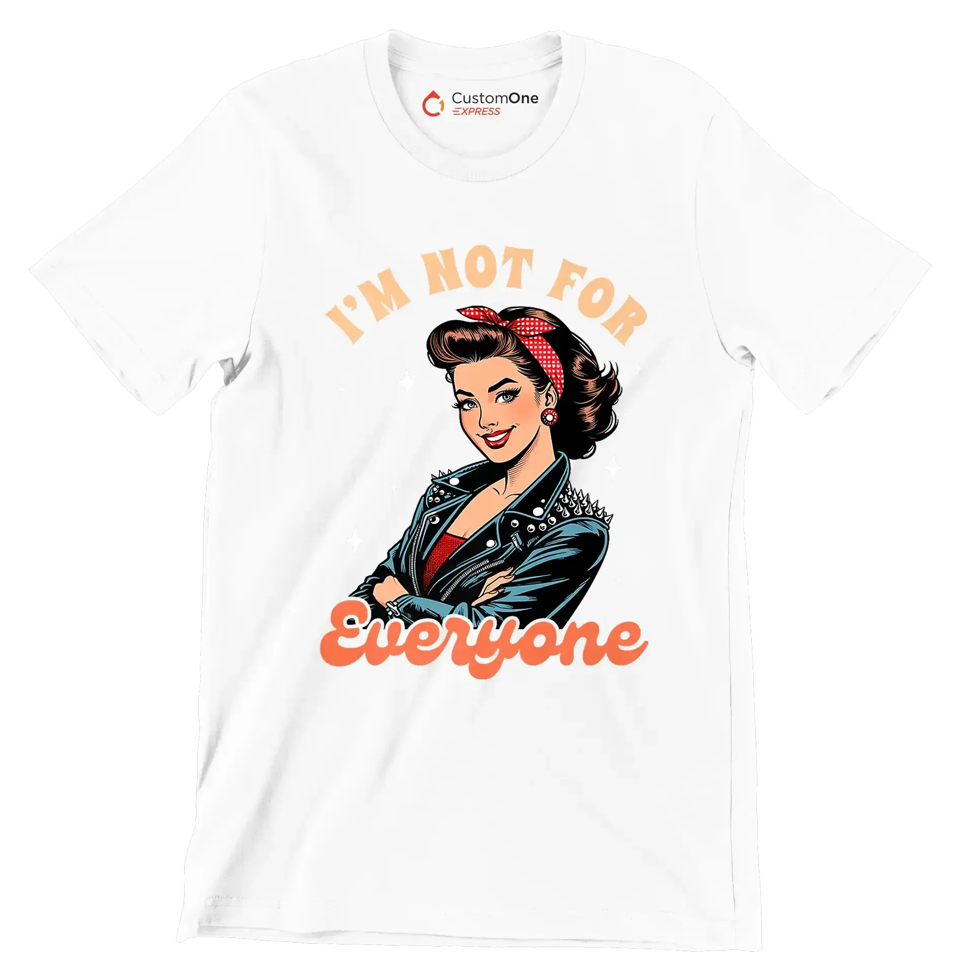 I'm not for everone - Retro Themed T-Shirt-White-S-Custom One Express