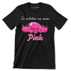 In October We Wear Pink - Breast Cancer Awareness T-Shirt-Black-S-Custom One Express