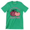 In October We Wear Pink - Breast Cancer Awareness T-Shirt-Green-S-Custom One Express