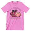 In October We Wear Pink - Breast Cancer Awareness T-Shirt-Pink-S-Custom One Express