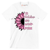 In October We Wear Pink - Breast Cancer Awareness T-Shirt-White-S-Custom One Express