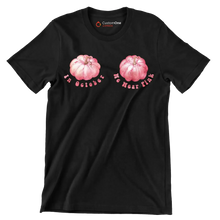 In october we wear pink - Breast Cancer Awareness T-Shirt-Black-S-Custom One Express