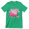 In october we wear pink - Breast Cancer Awareness T-Shirt-Green-S-Custom One Express