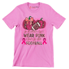 In october we wear pink and watch football - Breast Cancer Awareness T-Shirt-Pink-S-Custom One Express