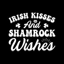 Irish Kisses And Shamrock Wishes - St. Patrick's Day T-Shirt-Black-S-Custom One Express