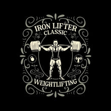 Iron Lifter Classic Weightlifting - Gym Themed T-Shirt-Black-S-Custom One Express