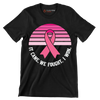 It came we fought I won - Breast Cancer Awareness T-Shirt-Black-S-Custom One Express