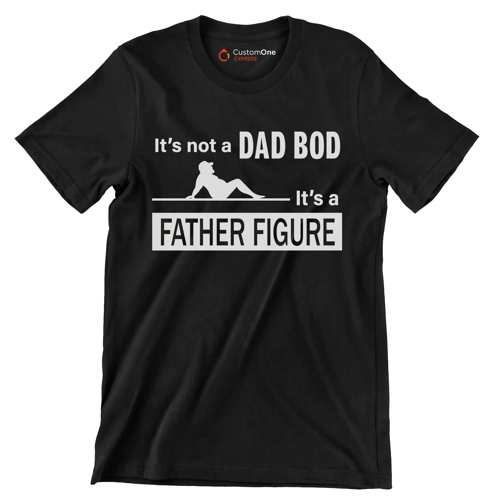 It_s not a dad bod it_s a father figure - Father’s Day T-Shirt-Black-S-Custom One Express