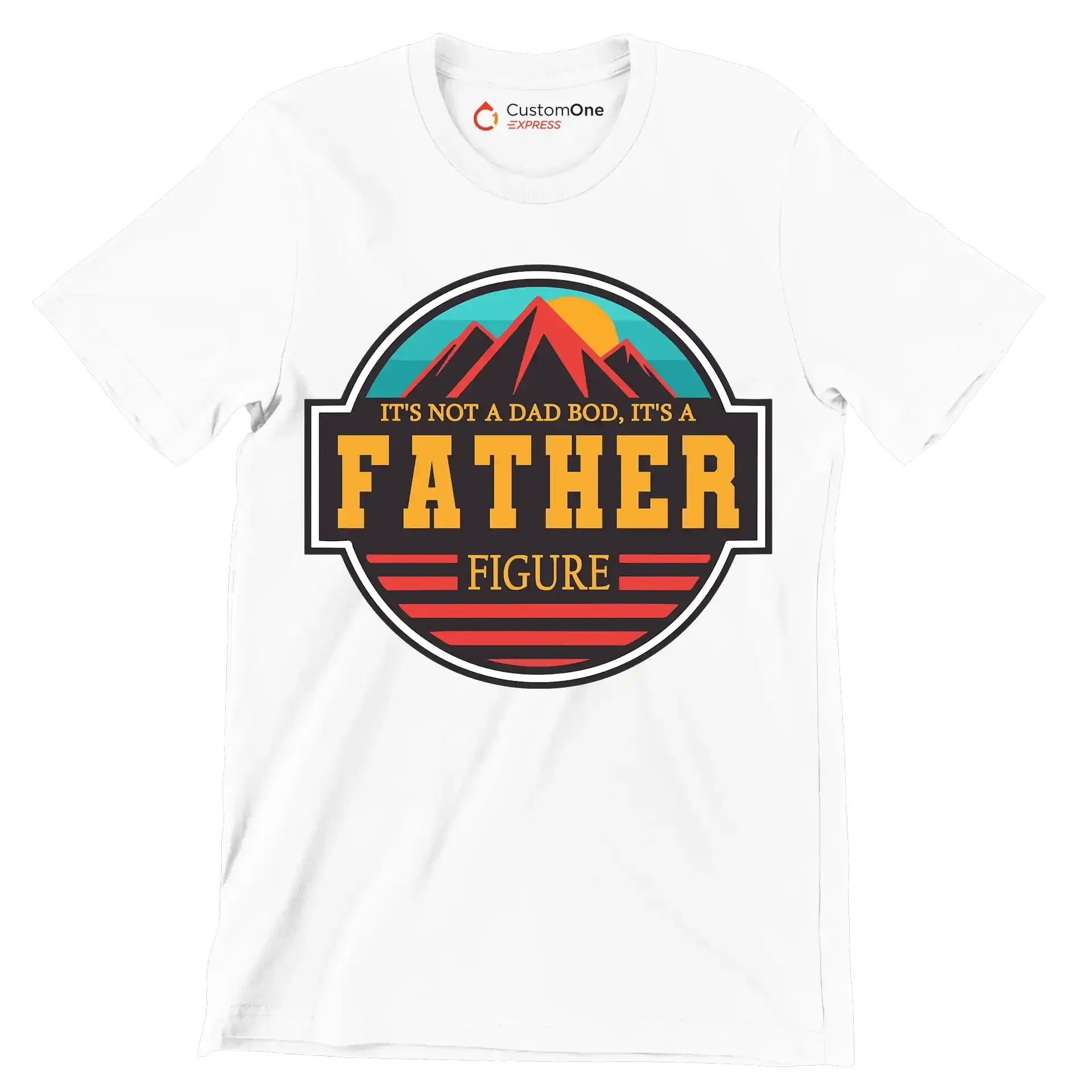 It_s not a dad bod, it_s a father figure - Father’s Day T-Shirt-Black-S-Custom One Express