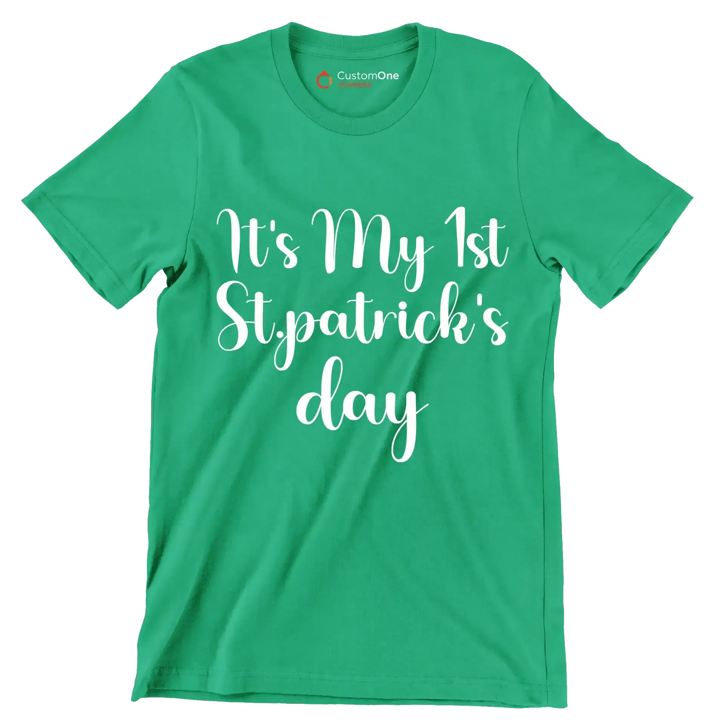 It's my 1st st.patrick's day - St. Patrick's Day T-Shirt-Green-S-Custom One Express
