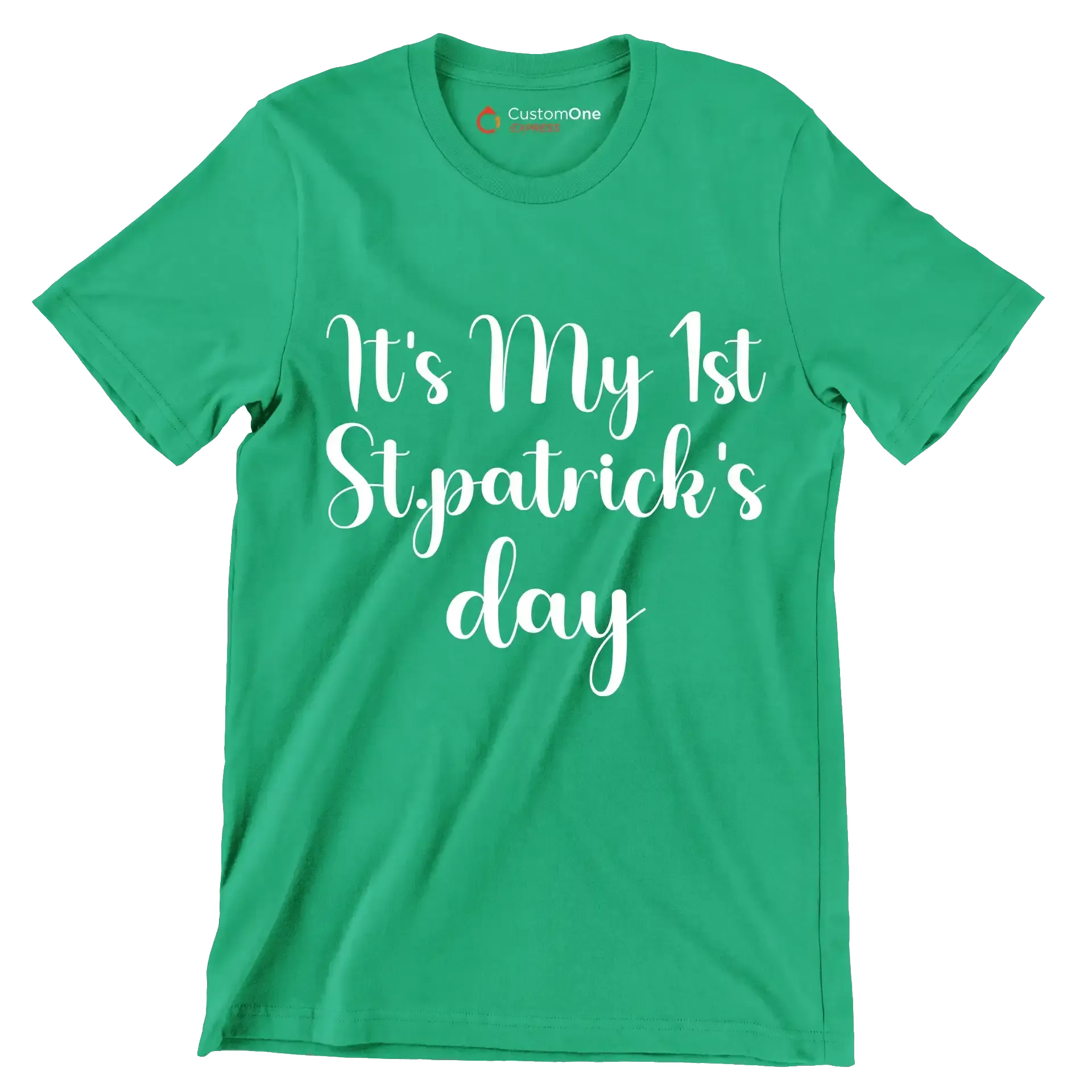 It's my 1st st.patrick's day - St. Patrick's Day T-Shirt-Green-S-Custom One Express