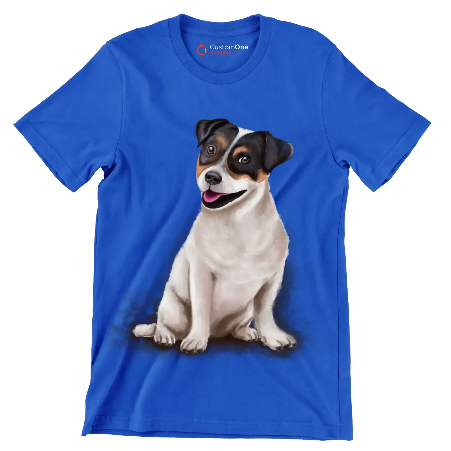 Jack_Russell_Terrier - Dog Themed T-Shirt-Blue-S-Custom One Express