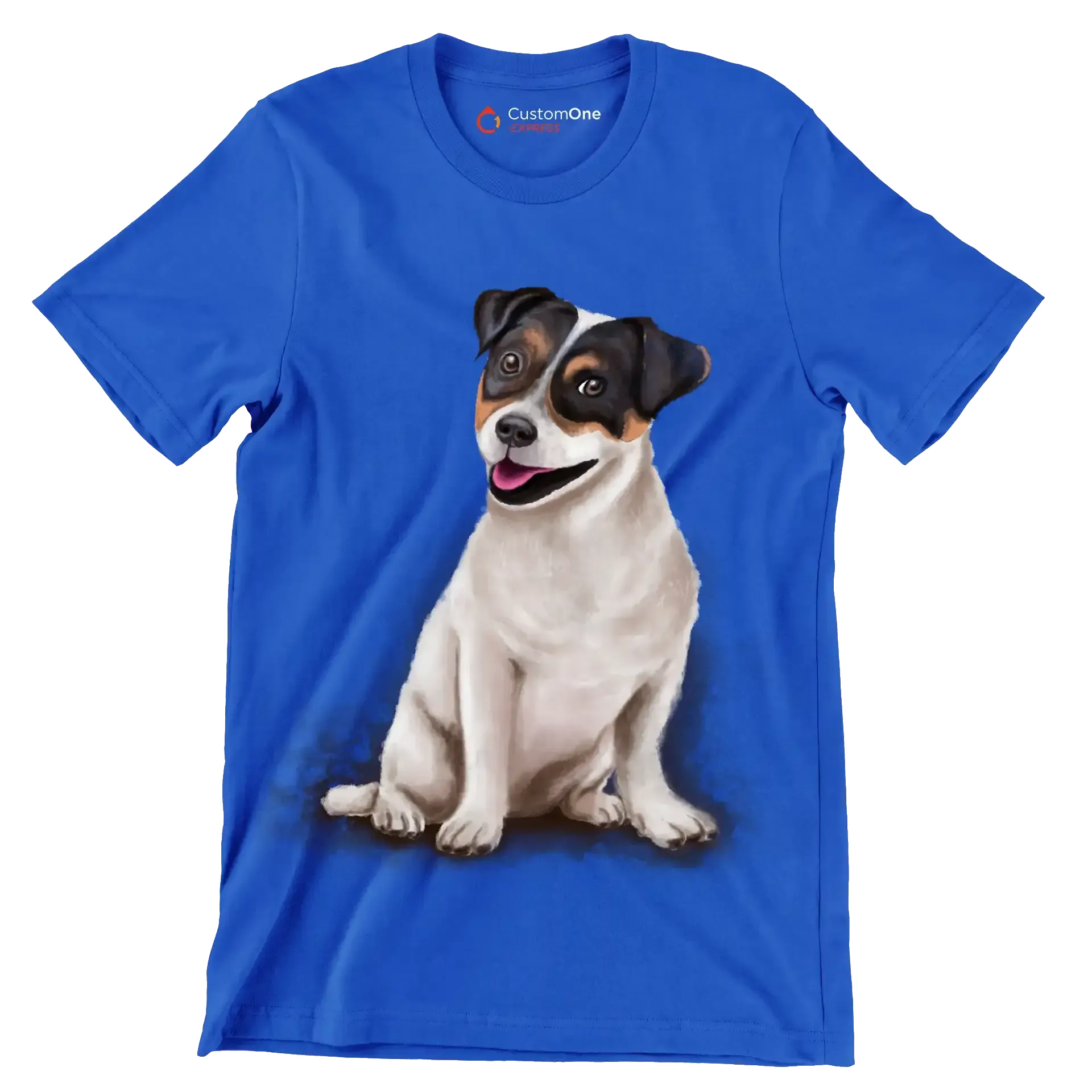 Jack_Russell_Terrier - Dog Themed T-Shirt-Blue-S-Custom One Express