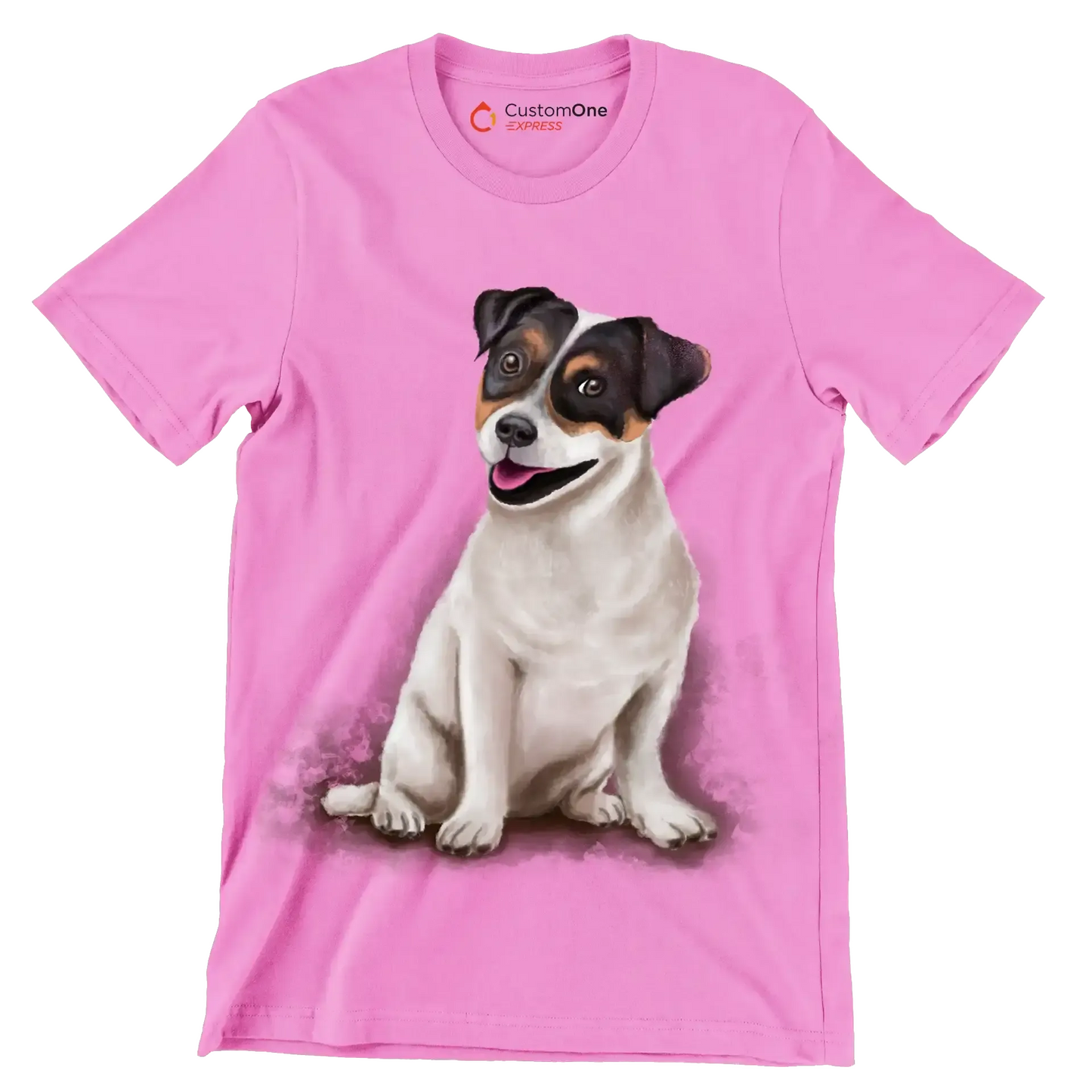 Jack_Russell_Terrier - Dog Themed T-Shirt-Pink-S-Custom One Express