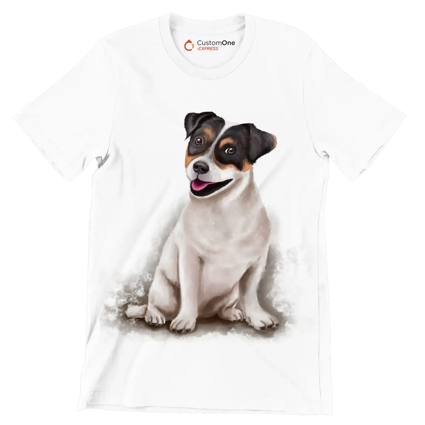 Jack_Russell_Terrier - Dog Themed T-Shirt-White-S-Custom One Express