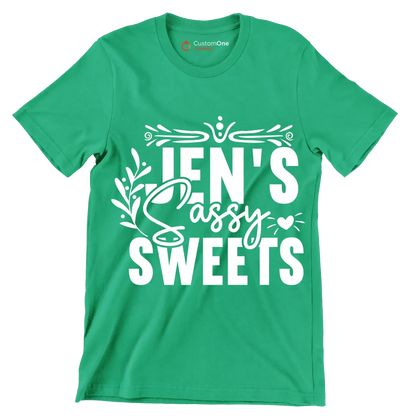 Jen's sassy sweets - Sarcasm Themed T-Shirt-Green-S-Custom One Express